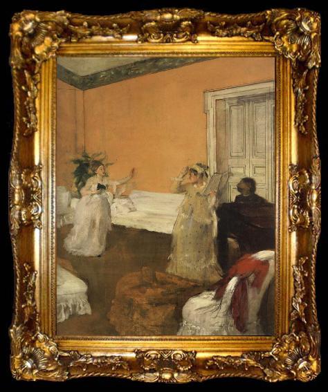 framed  Edgar Degas The Song Rehearsal, ta009-2